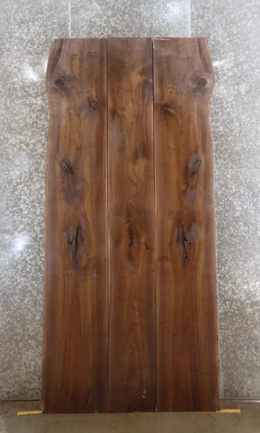 3- Live Edge Black Walnut Conference/Dining Table Top Slabs 1133-1135